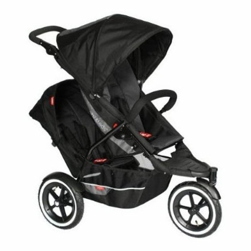 Phil & Teds Explorer Buggy Stroller with Double Kit – Black