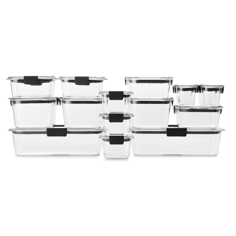 Rubbermaid Brilliance Containers Set of 36