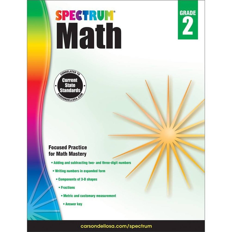 Spectrum Math Workbooks – Grade 2