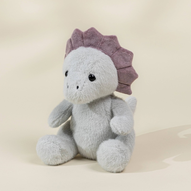 Coco Village Dino Plush Toy | Grey Triceratop