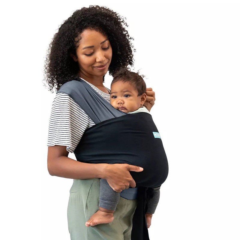 Easy-Wrap Baby Carrier – Charcoal/Black