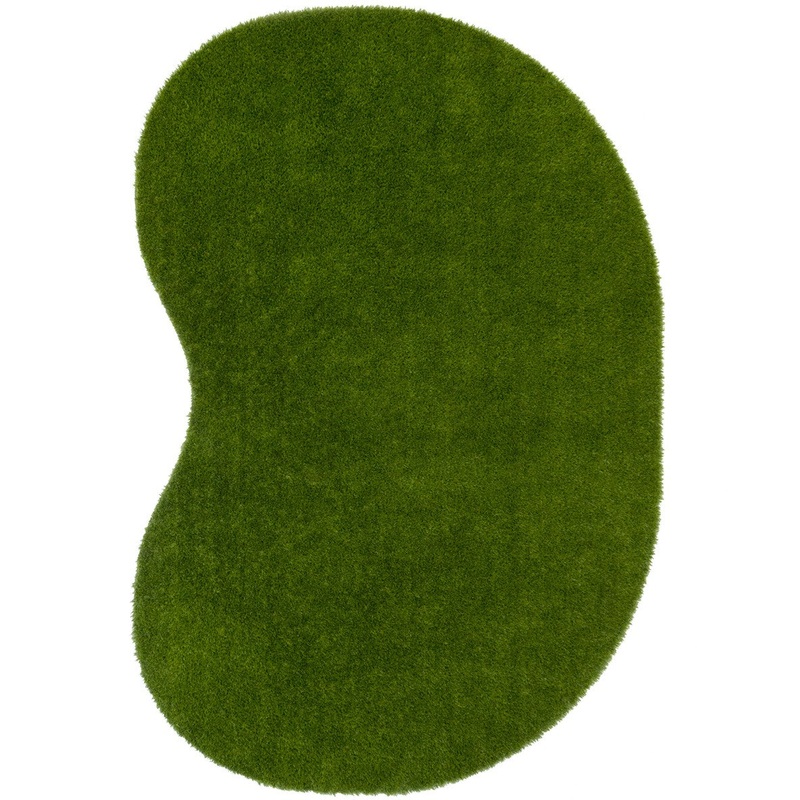 GreenSpace 4′ x 6′ Jellybean area rug in color Green