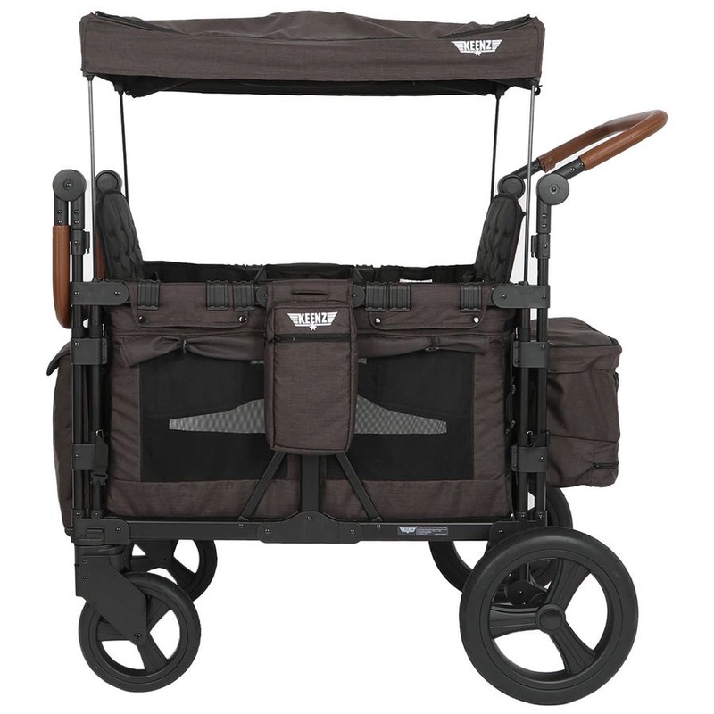 Keenz OPEN BOX XC+ Luxury Comfort (4 Seater) Stroller Wagon – Charcoal Black