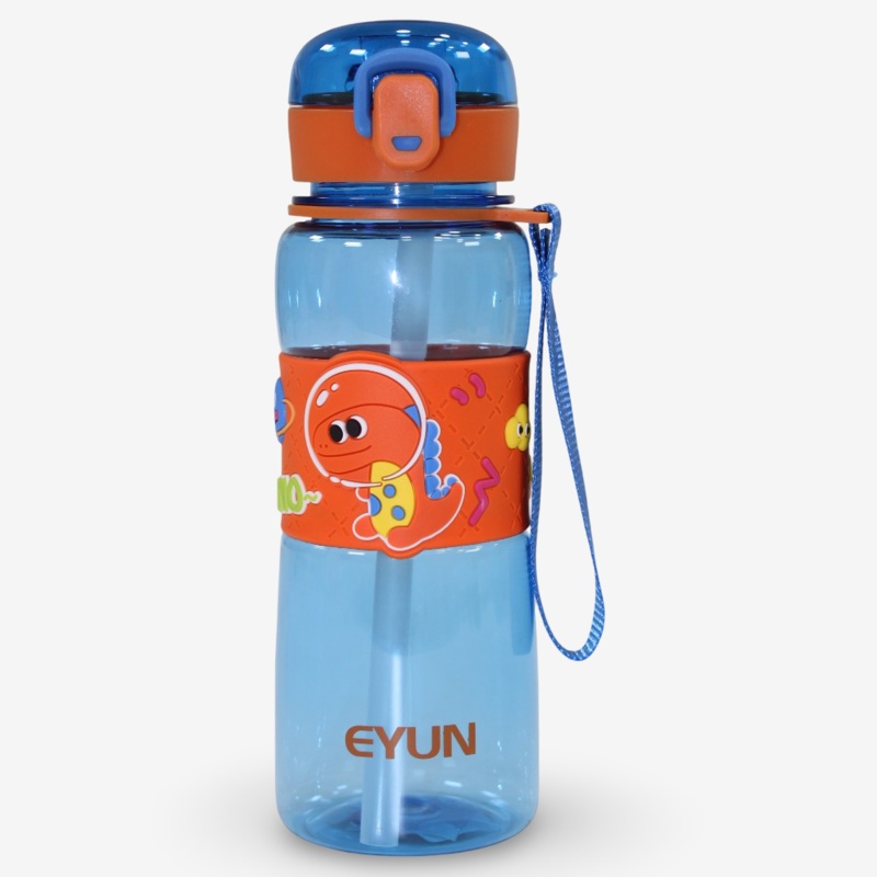 Plastic Water Bottle – Bubbly Dino Design (600ml)