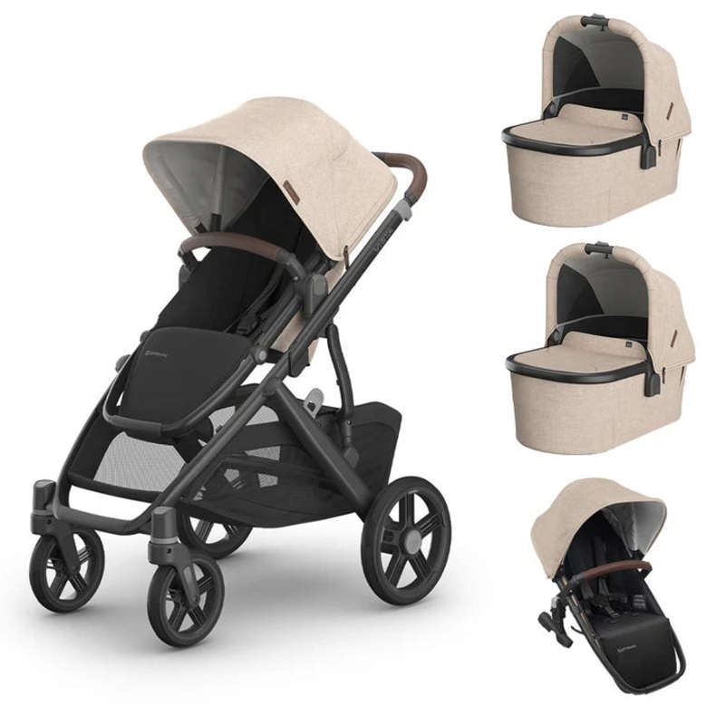 UPPAbaby Vista V3 Pushchair – Liam – Oat Melange – Twin