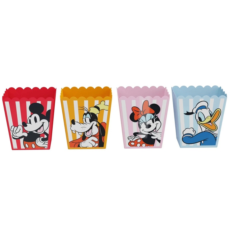 Disney Mickey and Minnie 4pk 50oz Mixed Popcorn Bucket Set