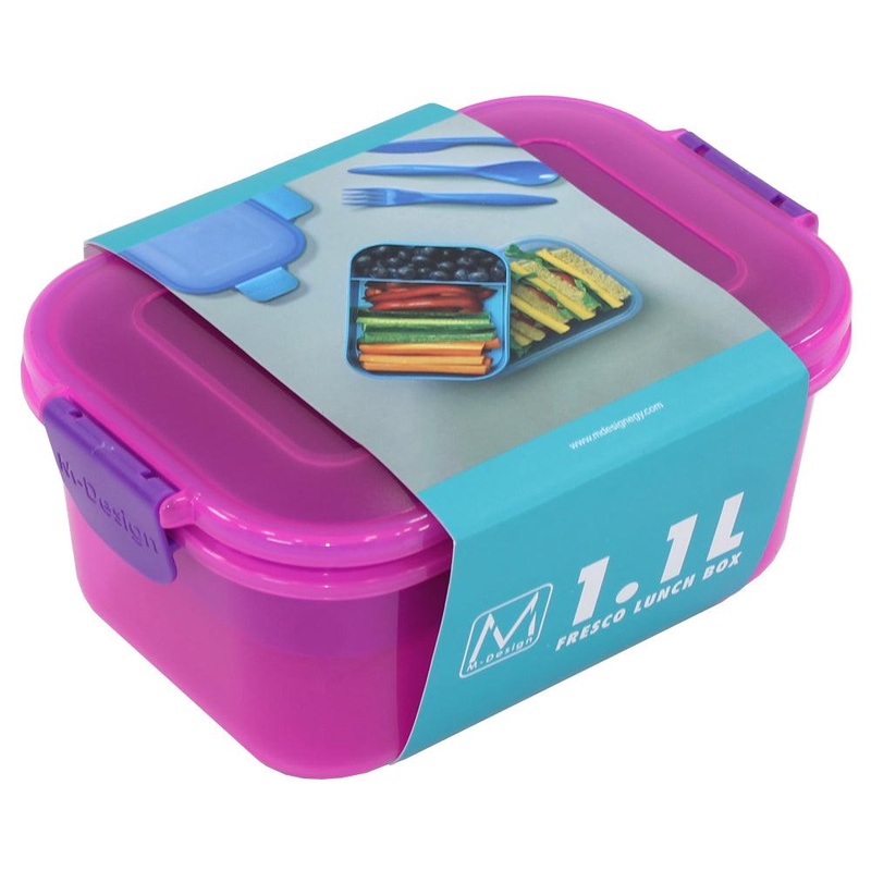M Design Lunch Box, 1.1 Liter – Purple