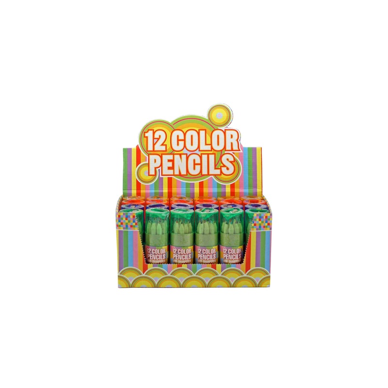 Streamline 12 Color Pencils With Sharpener