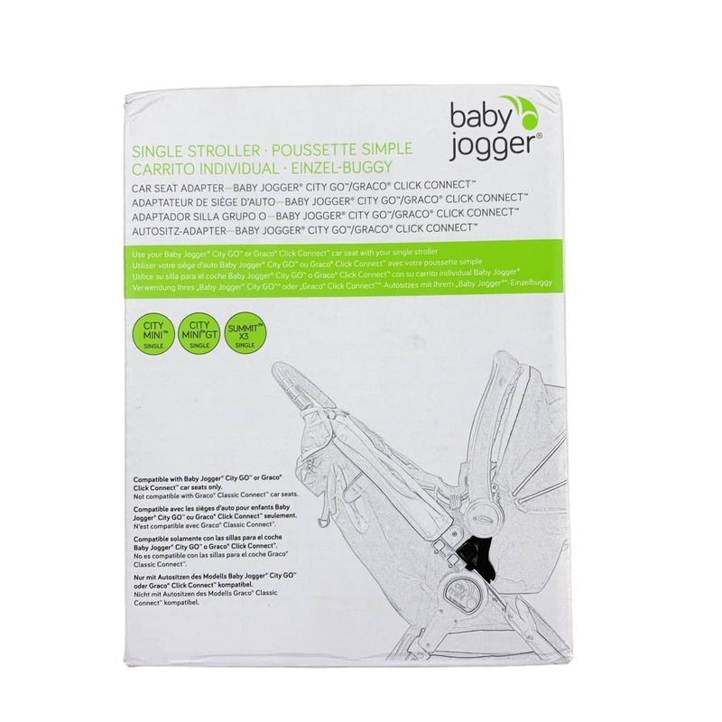 Baby Jogger Car Seat Adapter Single (City Mini, City Mini GT, and Summit X3) for Baby Jogger City GO and Graco Click Connect