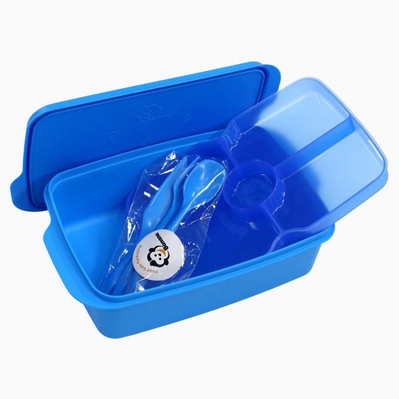 Blue Plastic Lunch Box  1.5L