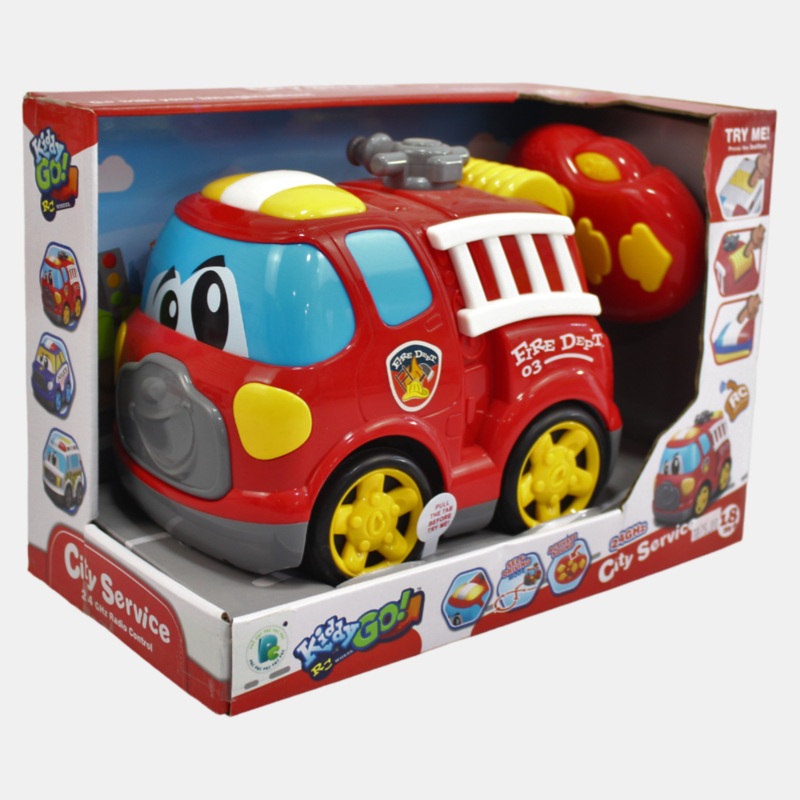 DHTRC10405JCity Service Fire 19Cm 4Ch R/C Car