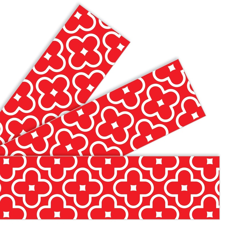 Floral Red Bolder Borders