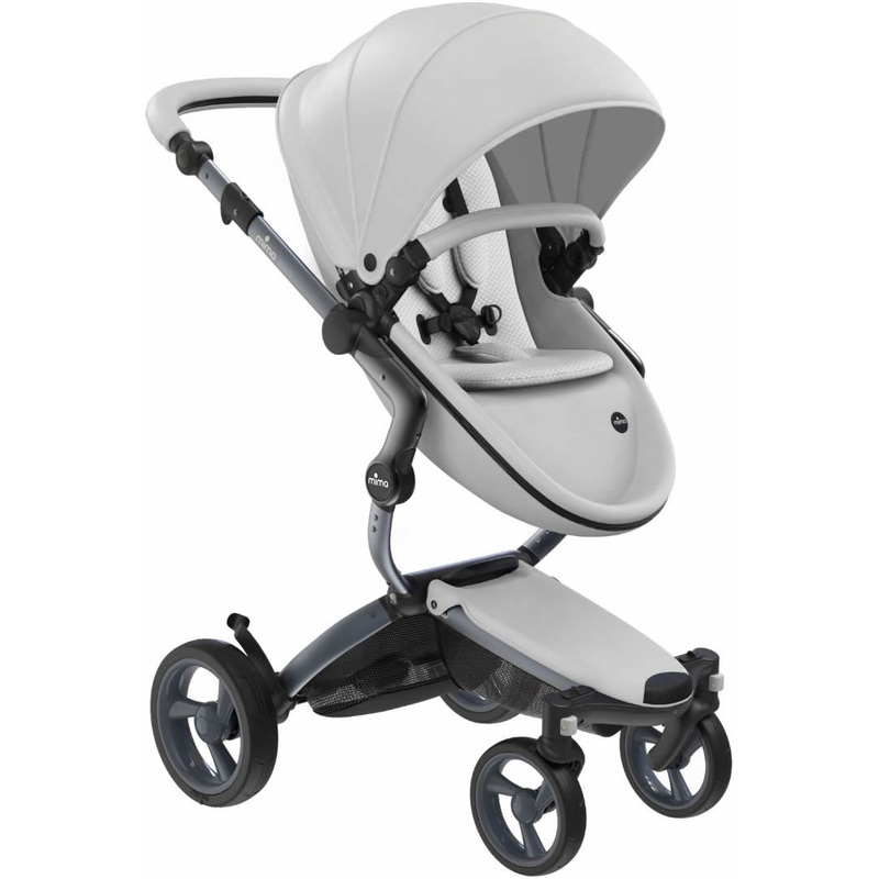 Mima Xari Complete Stroller, Graphite – Snow White / Stone White
