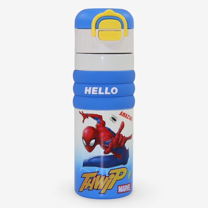 Stainless Steel Water Bottle  Spiderman – Blue