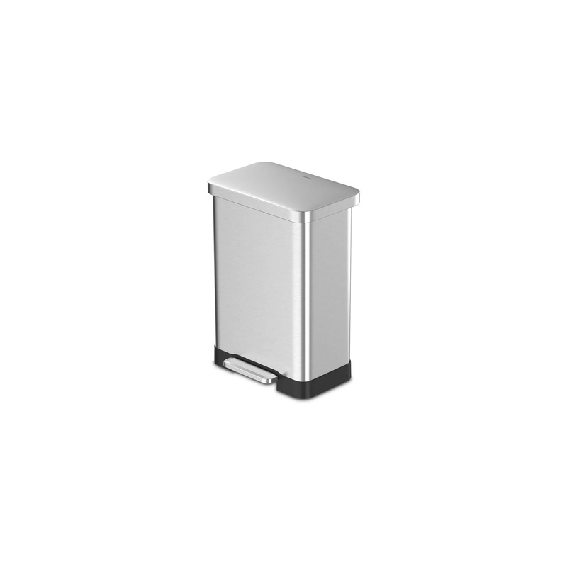 20 GAL Stainless Steel Step On Trash Can With Soft Lid Close