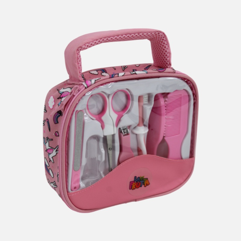 Baby Healthcare & Grooming Kit 12-in-1  Portable Baby Care Set (Pink)