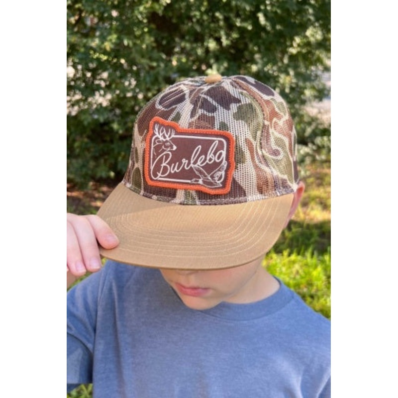 Burlebo Youth Cap Patch Logo | Camo Mesh