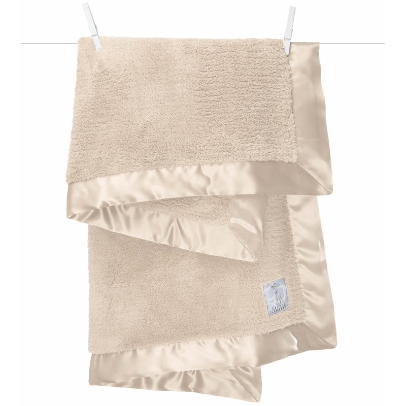 Little Giraffe Chenille Blanket in Latte