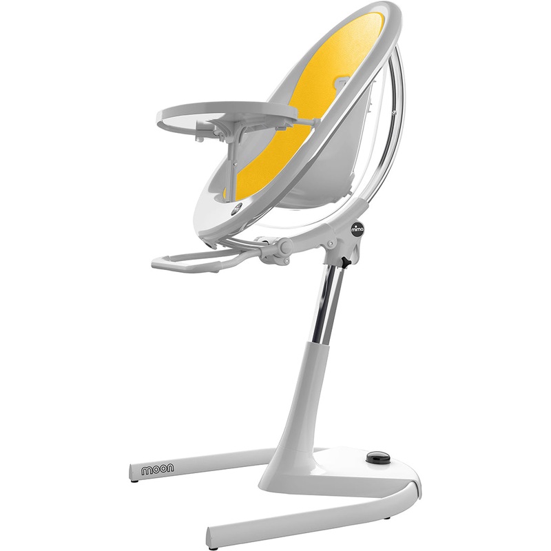 Mima Moon 2G High Chair – White / Yellow