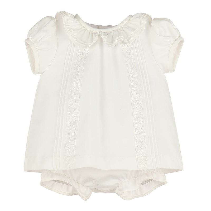 Pintucks And Lace Bishop