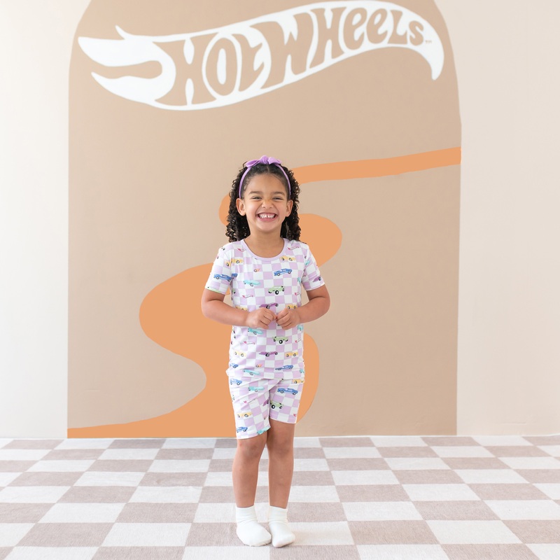 Short Sleeve Pajamas in Sparkles and Speed