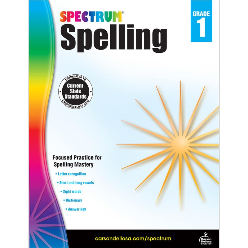 Spectrum Spelling Workbook Grade 1 Paperback