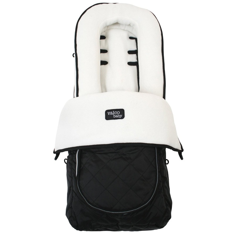Valco Deluxe Footmuff – White Fleece