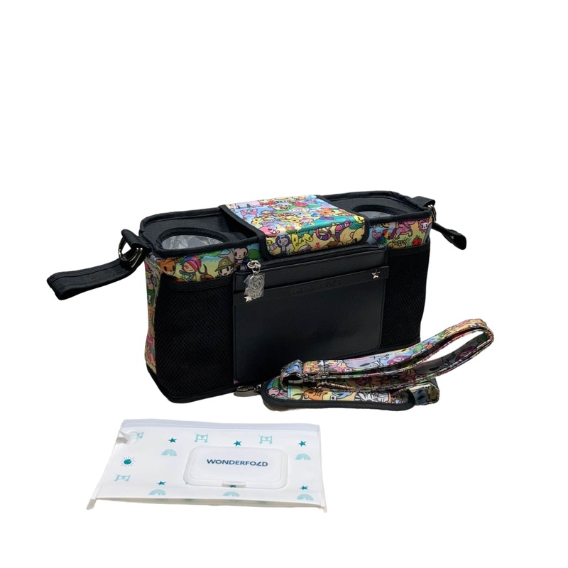 Wonderfold Parent Console, 2 Seater (2 Cup Holders), Animalini