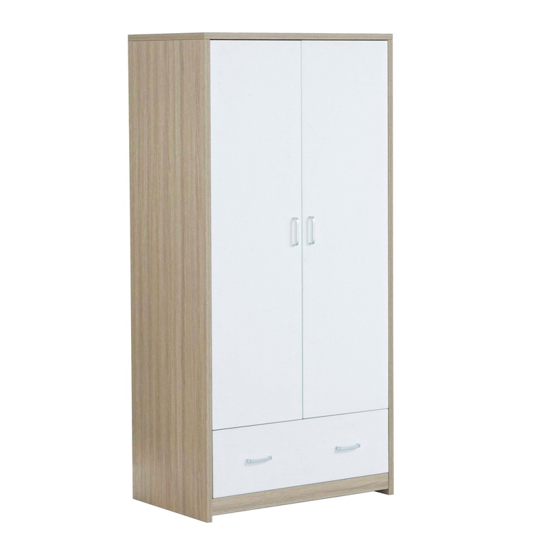 Babymore Luno Veni Wardrobe – White Oak