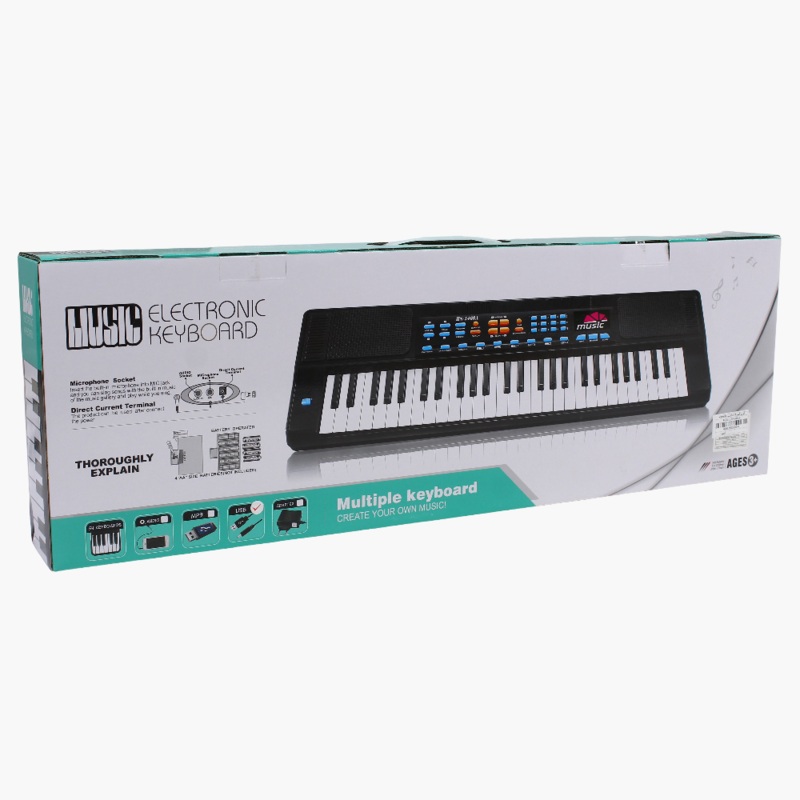 Large-Sized Electric Keyboard  Black