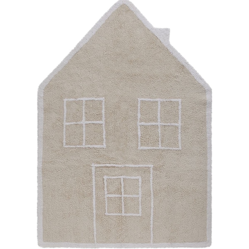 Lorena Canals Little House Silhouette Rug – Day (4′ x 5′ 3″)