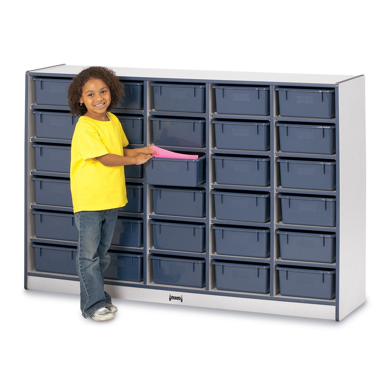 Rainbow Accents 30 Tub Mobile Storage – without Tubs – Teal