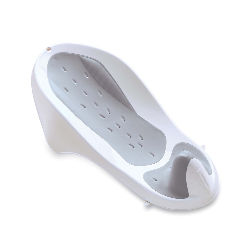 Cheeky Rascals – Soft Touch Baby Bath Support – White/Grey