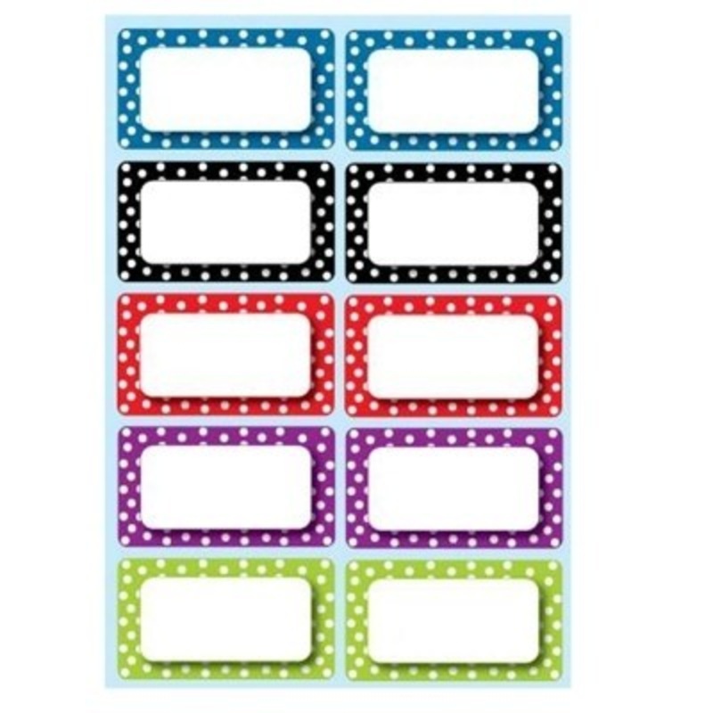 Color Dots Magnetic Name Plates