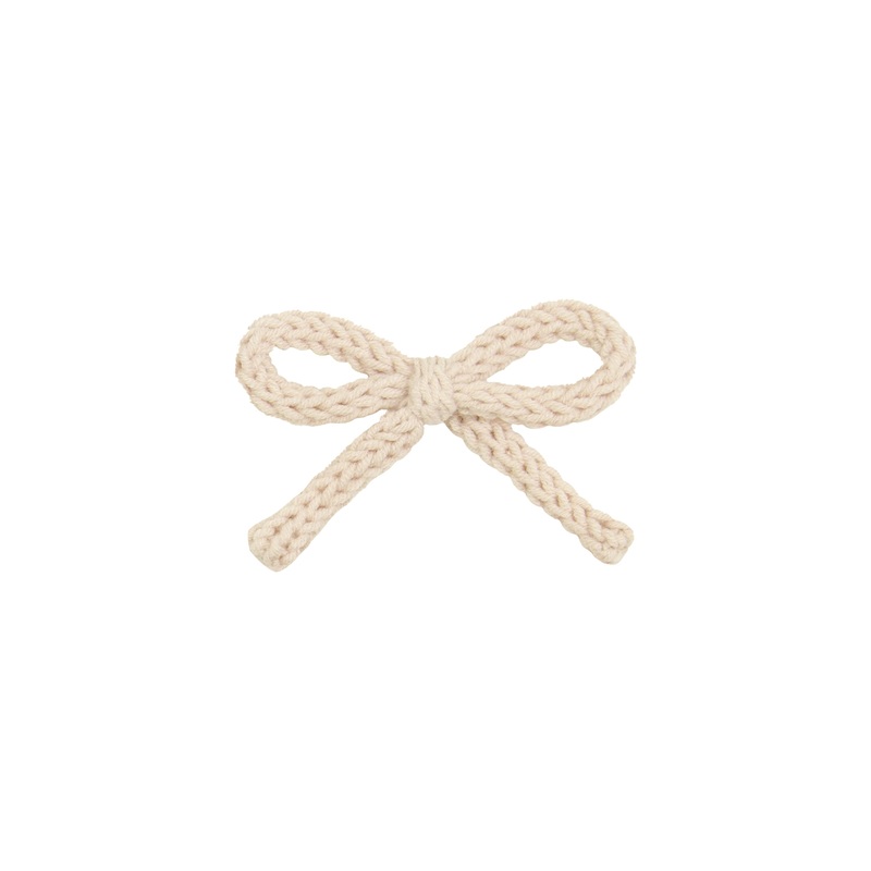Crochet Bow – Oat Clip