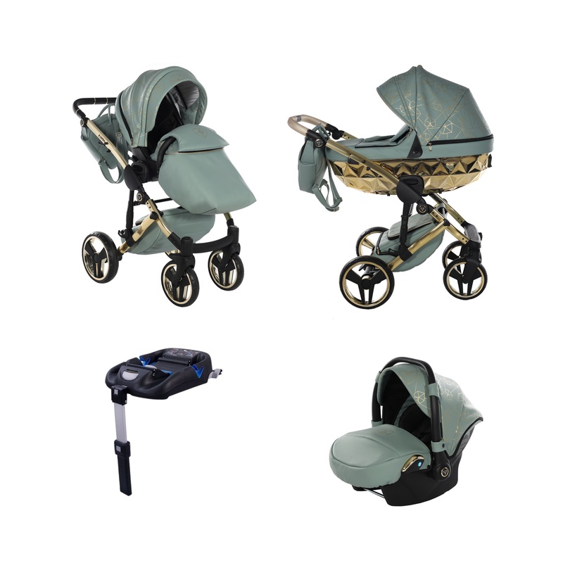 JUNAMA HEART GREEN – 4IN1 (INCLUDES CAR SEAT & ISOFIX BASE)
