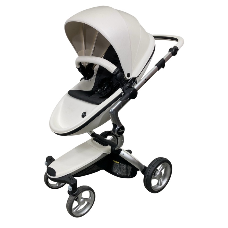 Mima Xari Stroller, 2020, Aluminum, Black, Snow White