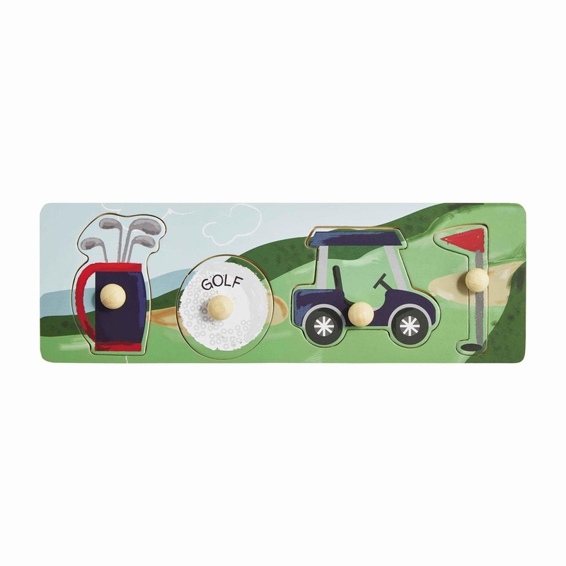 Mud Pie Golf Wood Knob Puzzle