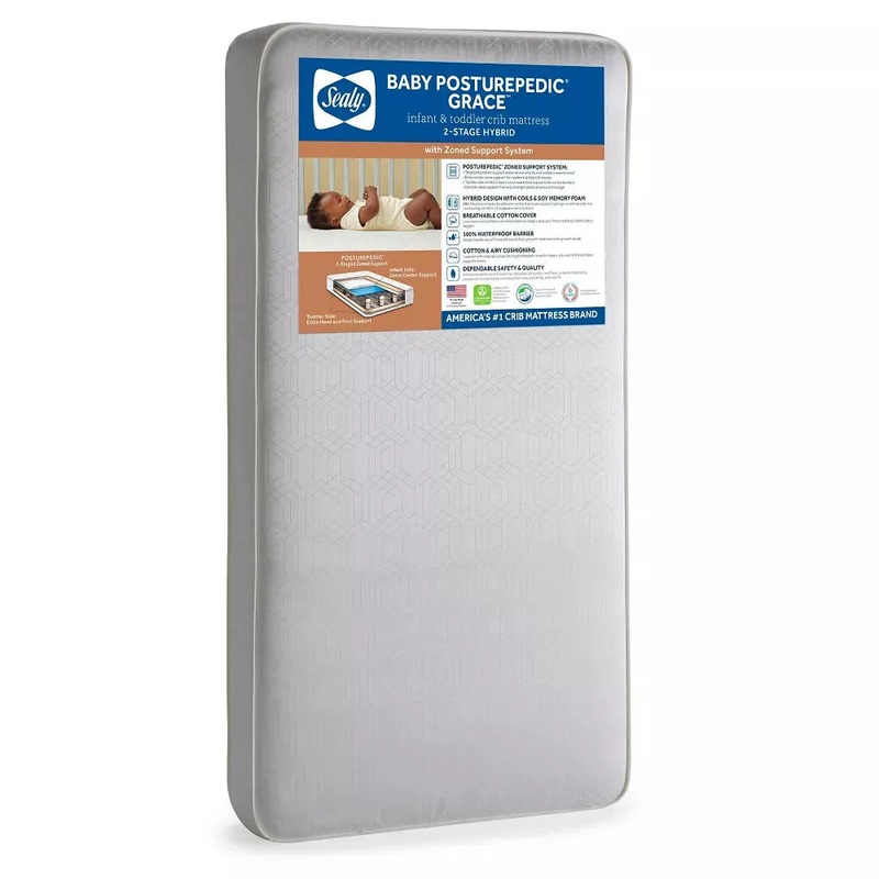 Posturepedic Grace 2-Stage Crib and Toddler Mattress