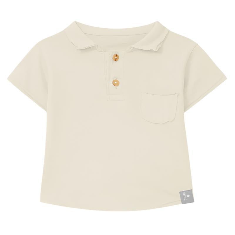 Snug – Organic Polo Tee – Cream