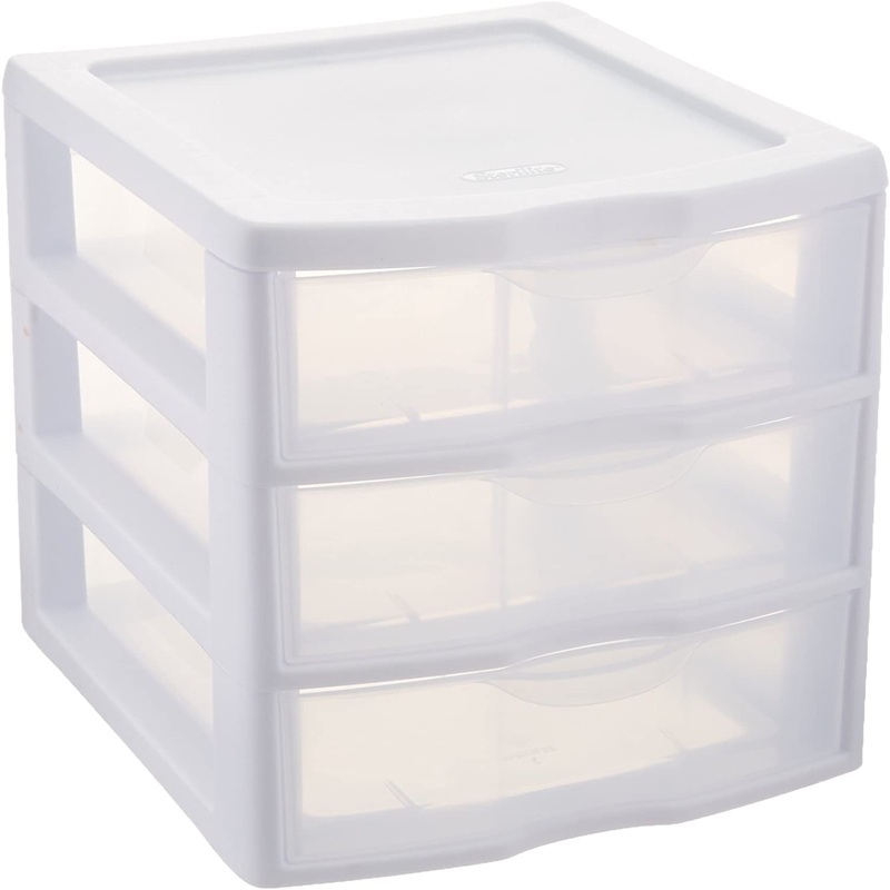 Sterilite ClearView 3 Storage Drawer Organizer