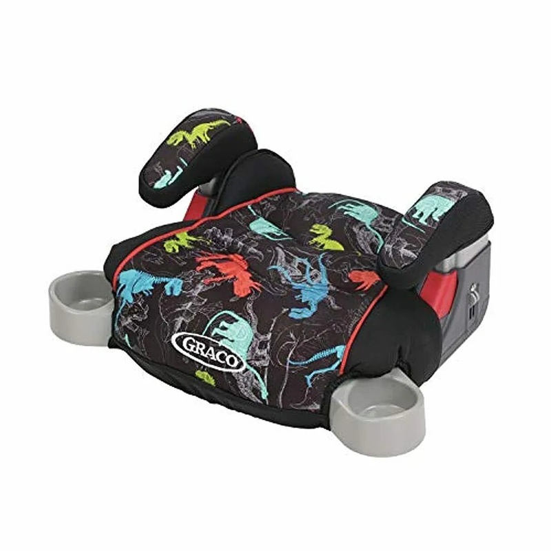 TurboBooster Backless Booster Car Seat, Dinorama