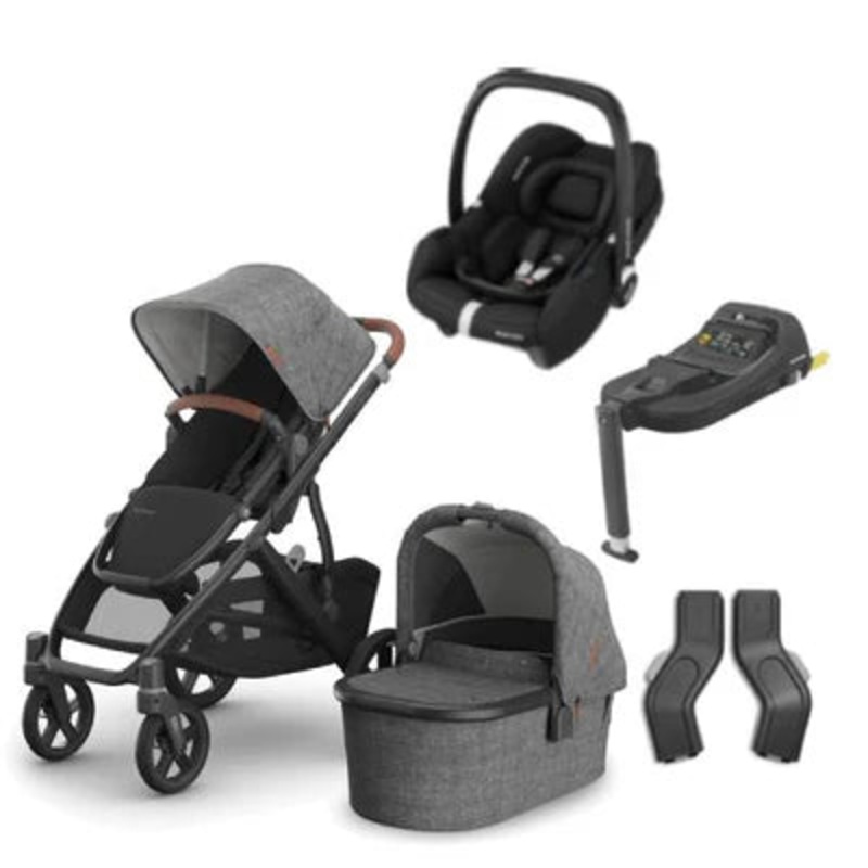 UPPAbaby Vista V3 Pushchair with Cabriofix & Base – Greyson