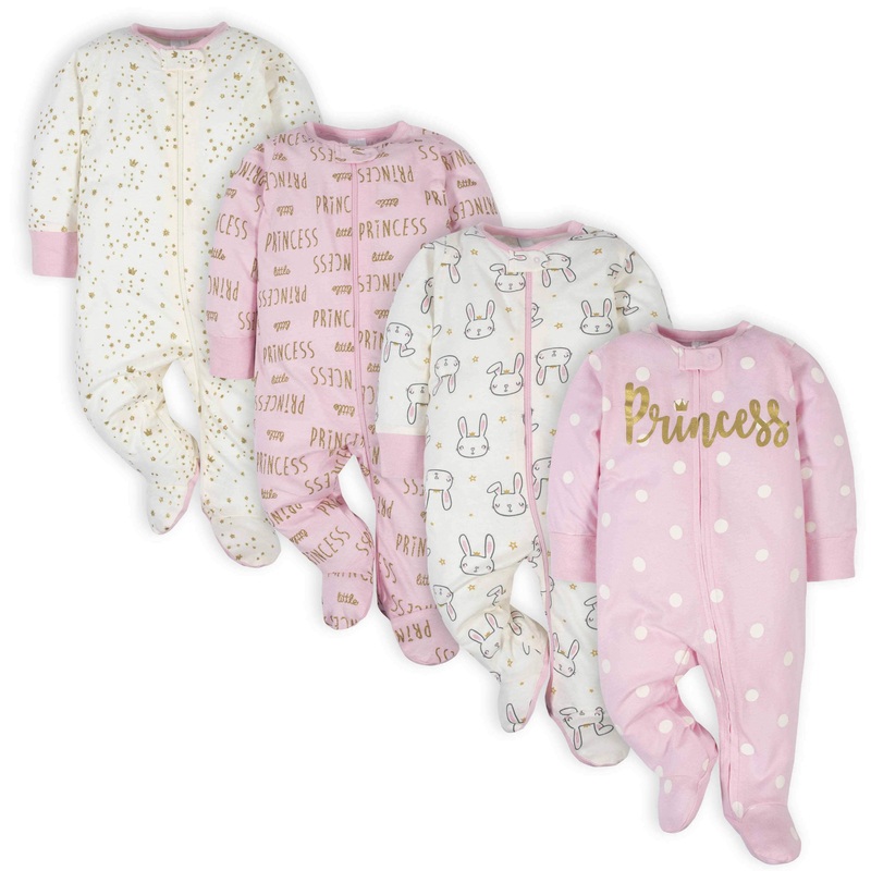 4-Pack Baby Girls Princess Sleep ‘N Plays