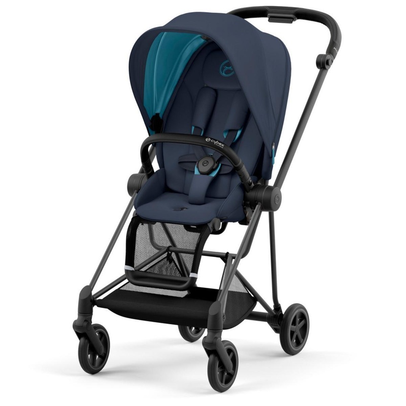 Cybex OPEN BOX MIOS 3 Stroller (One Box) – Matte Black / Black / Nautical Blue