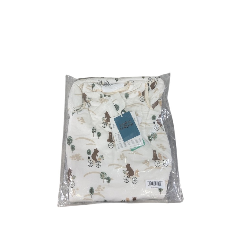 LouLou Lollipop Tencel Sleep Bag, 0-6 Months, 1.0 TOG, Bears on Bikes