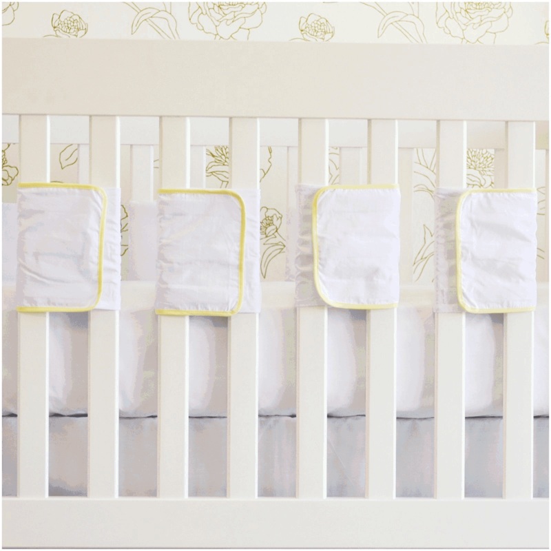 Oliver B Velcro Ventilated Slat 20 Pack Bumpers in Yellow & White