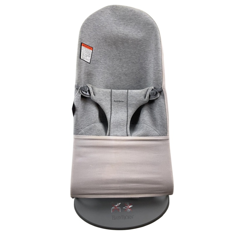 BabyBjorn Bouncer Bliss, Dark Gray Frame, Light Gray 3D Jersey