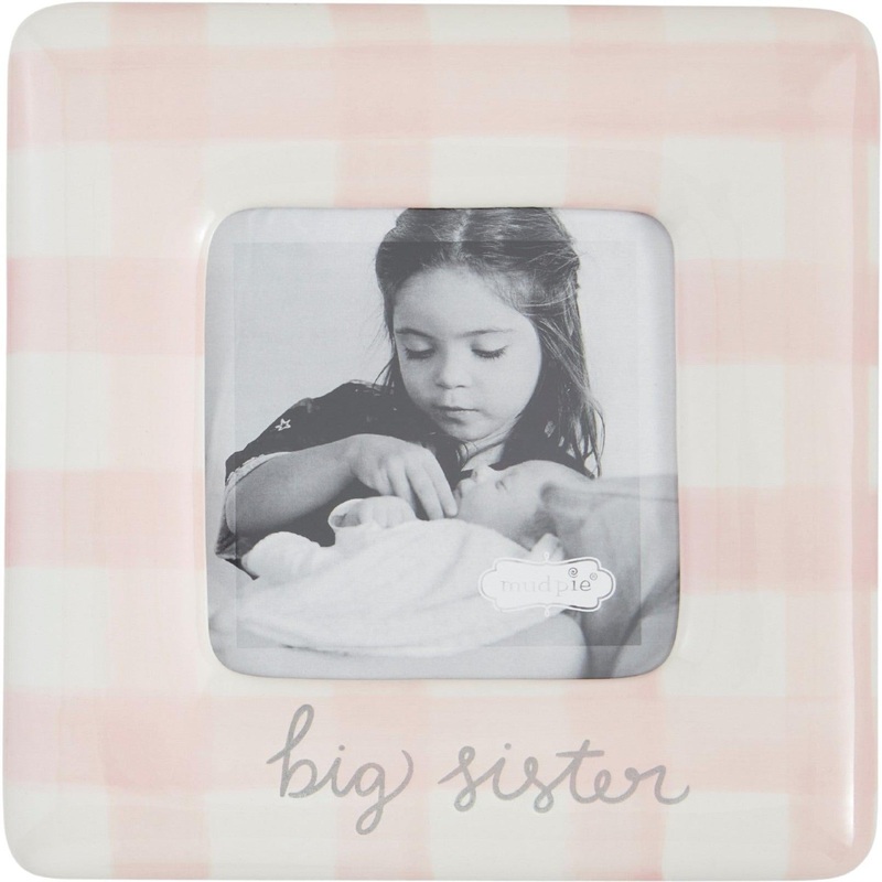 Mud Pie Gingham Big Sis Frame