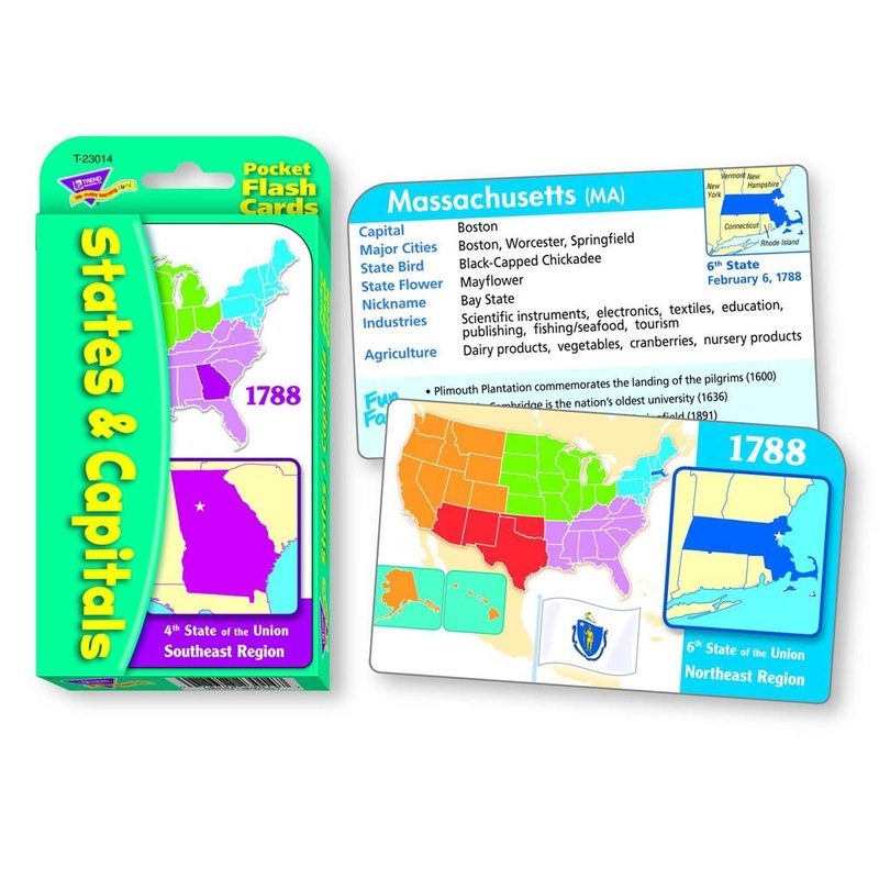 Pocket Flash Cards – States & Capitals